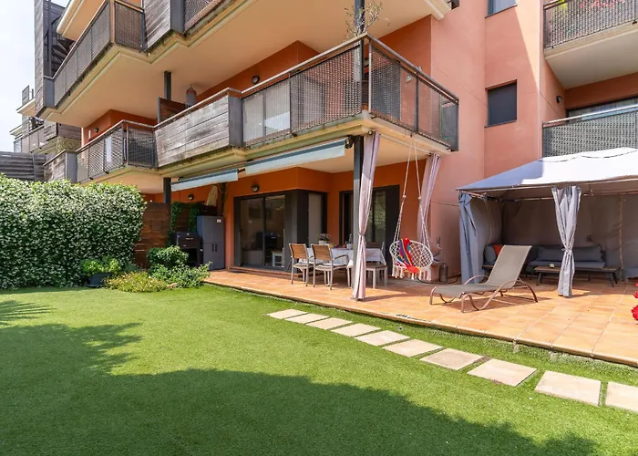 Charming Garden En Jardins De Sa Boadella Appartement Lloret de Mar